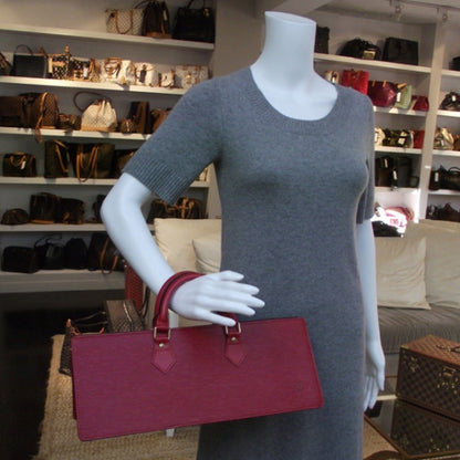 Louis Vuitton Epi Sac Triangle Red 2 of 8