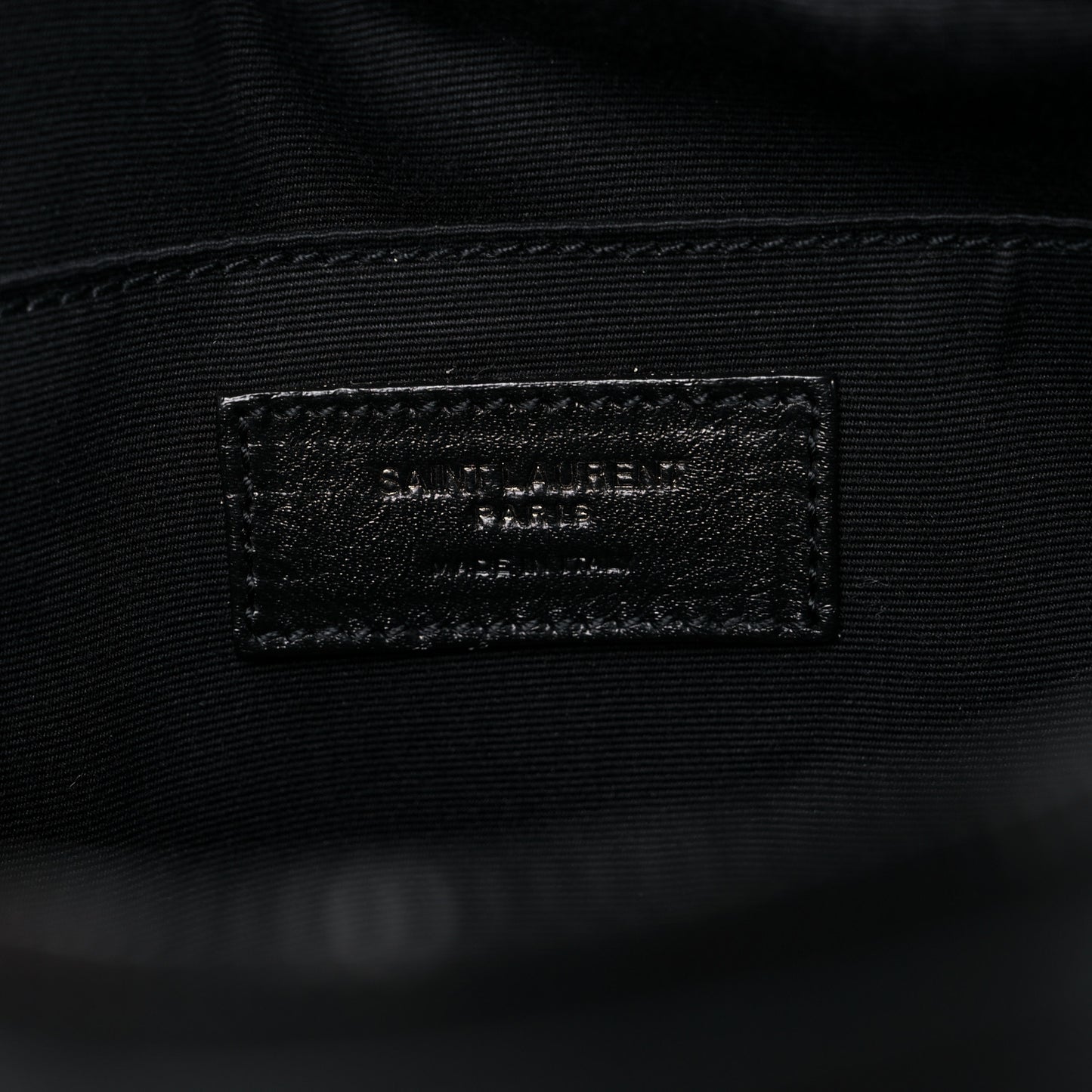 Lambskin Monogram Small Lou Camera Bag Black