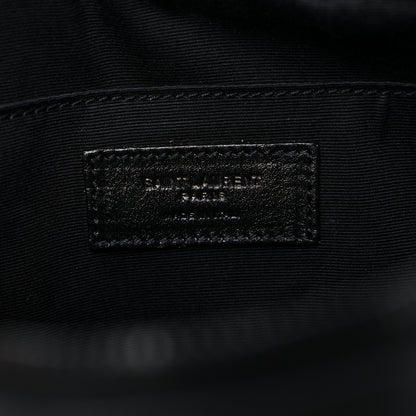 Saint Laurent Lambskin Monogram Small Lou Camera Bag Black 6 of 9