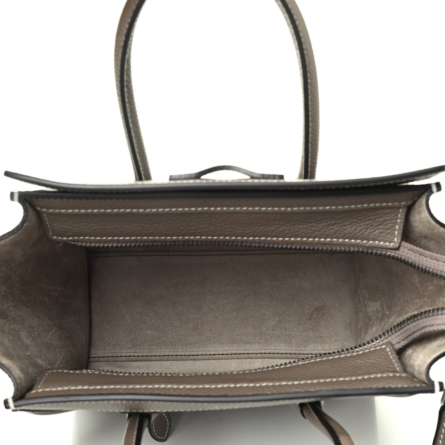 Drummed Calfskin Nano Luggage Souris