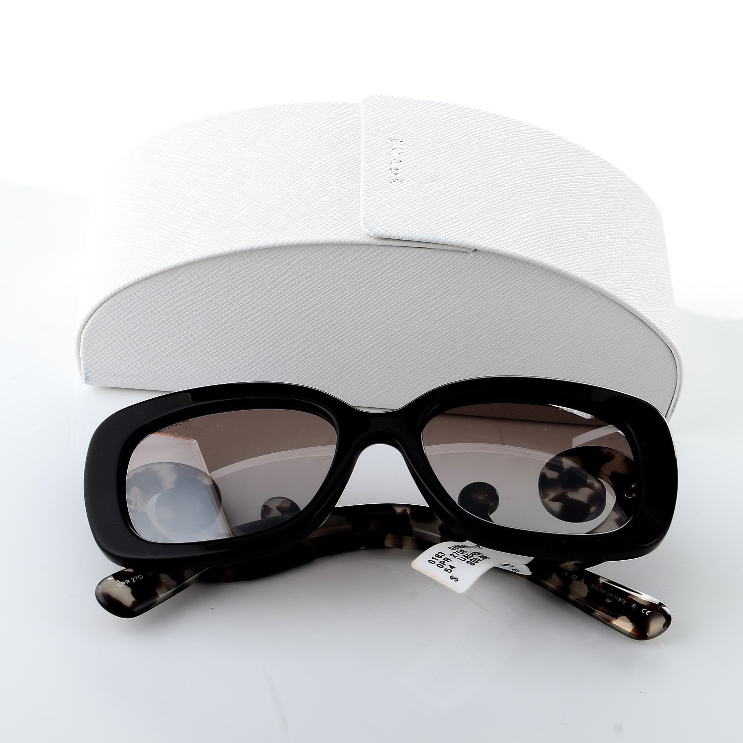 Prada Acetate Baroque Sunglasses SPR 27O Tortoise Black 9 of 9