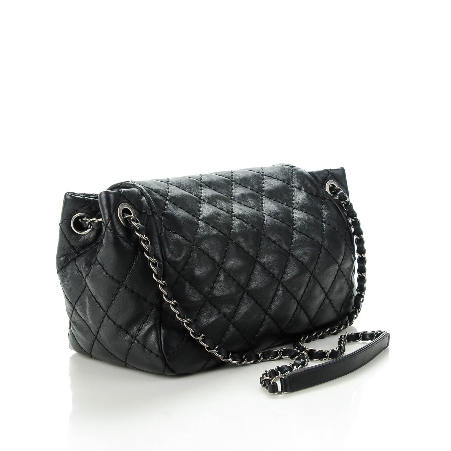 Chanel Calfskin Ultimate Stitch Accordion Flap Black 3 of 7