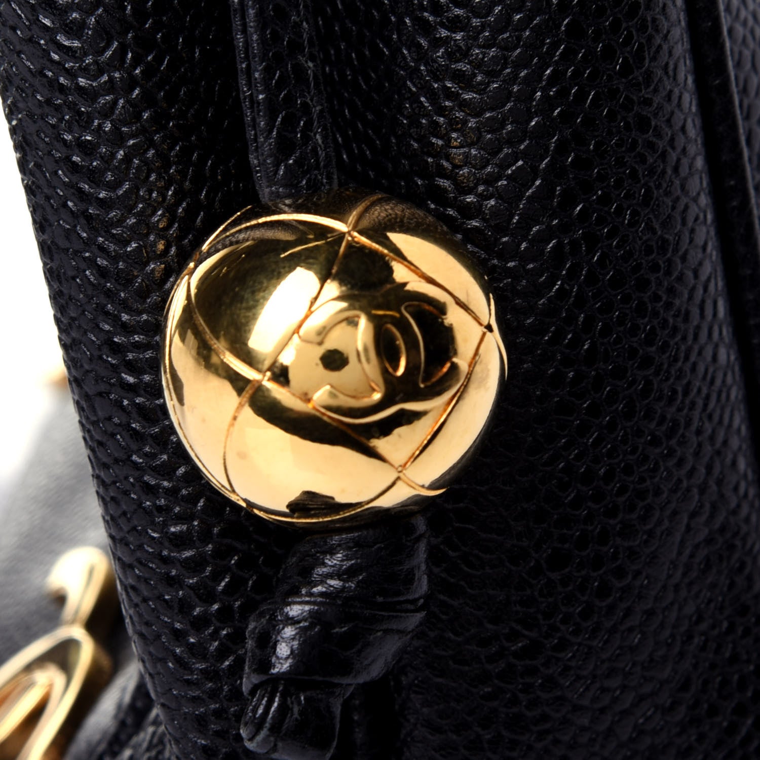 Chanel Caviar CC Shoulder Bag Black 11 of 11