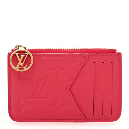 Louis Vuitton Empreinte Monogram Zipped Romy Card Holder Grenade 1 of 9