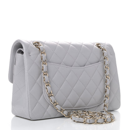 Chanel Caviar Quilted Small Double Flap Grey 2 of 4