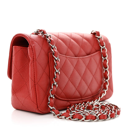 Chanel Caviar Quilted Mini Rectangular Flap Red 3 of 10