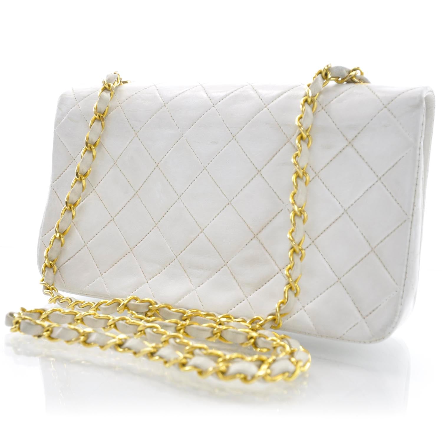Chanel Lambskin Small Flap White 3 of 11