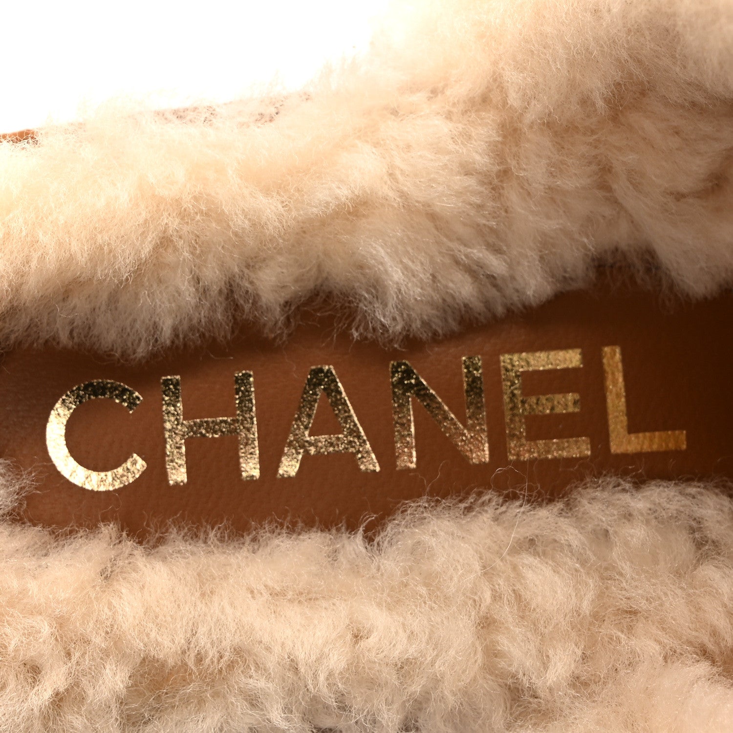 Chanel Suede Calfskin Shearling Turn Lock Clogs 37 Brown 8 of 9