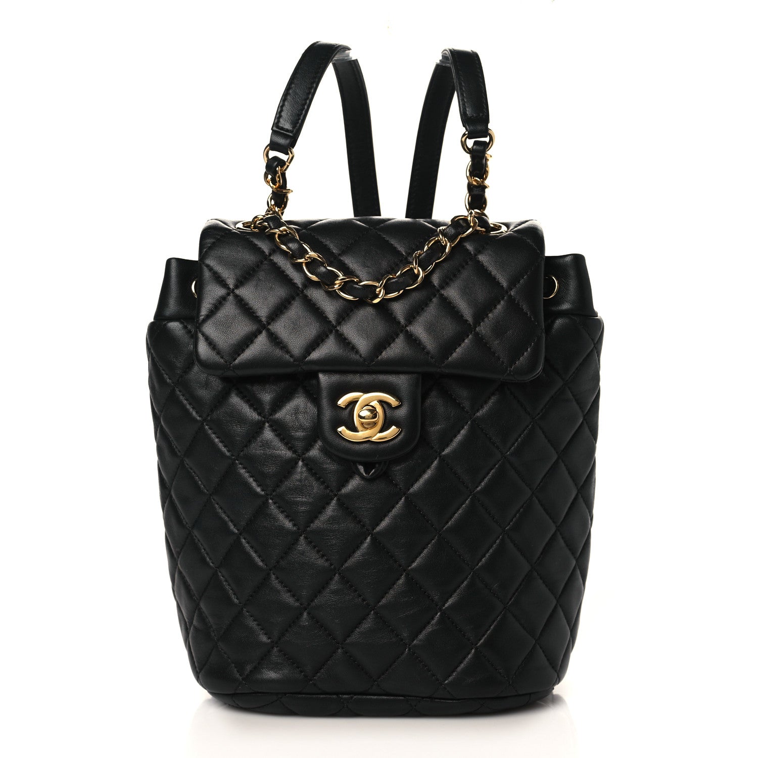 Chanel Lambskin Quilted Mini Urban Spirit Backpack Black 1 of 9