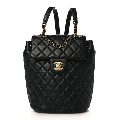 Chanel Lambskin Quilted Mini Urban Spirit Backpack Black 1 of 9
