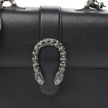 Gucci Dollar Calfskin Crystal Web Medium Dionysus Bamboo Top Handle Bag Black Black Diamond 10 of 10