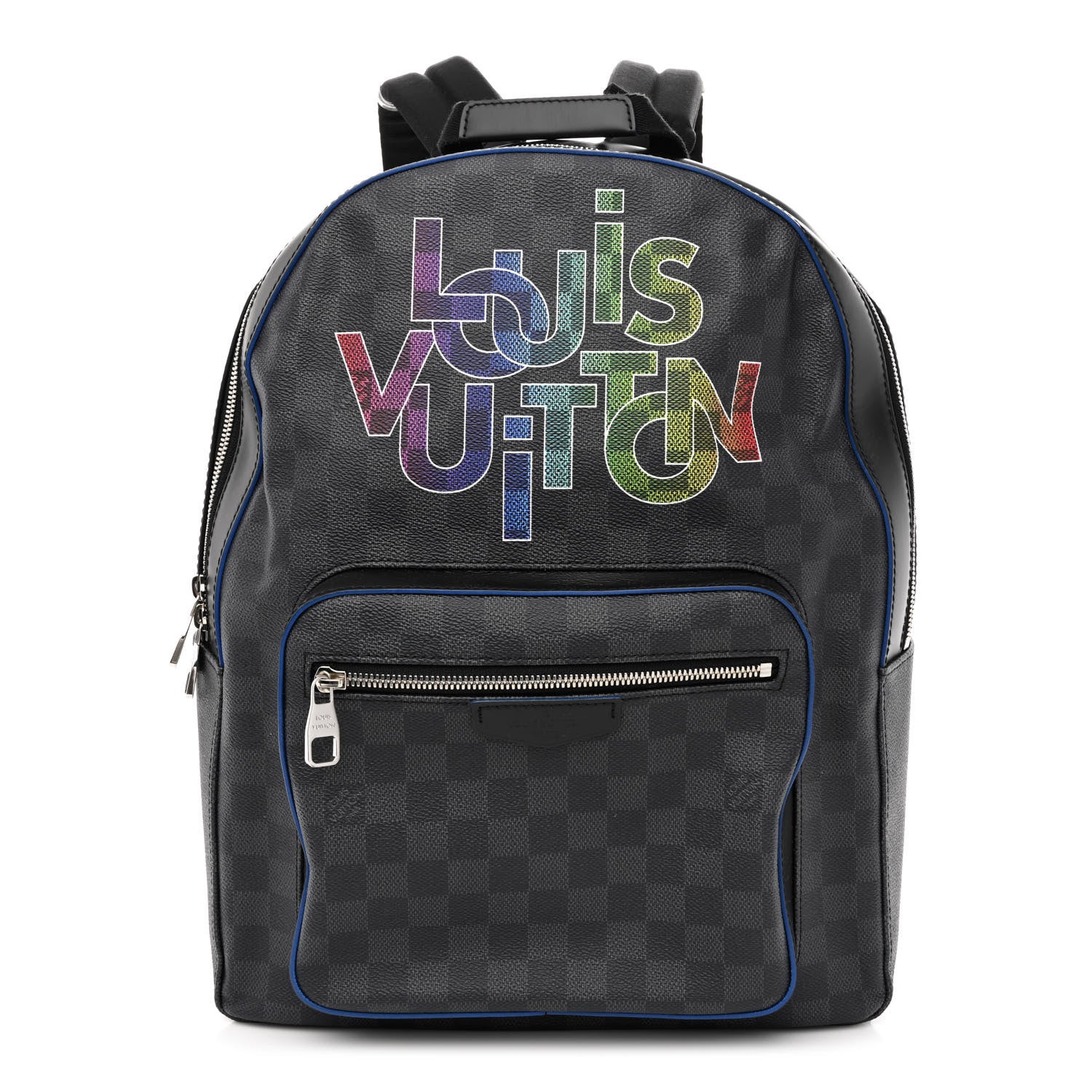 Louis Vuitton Damier Graphite Logo Josh Backpack Blue Multicolor 1 of 10