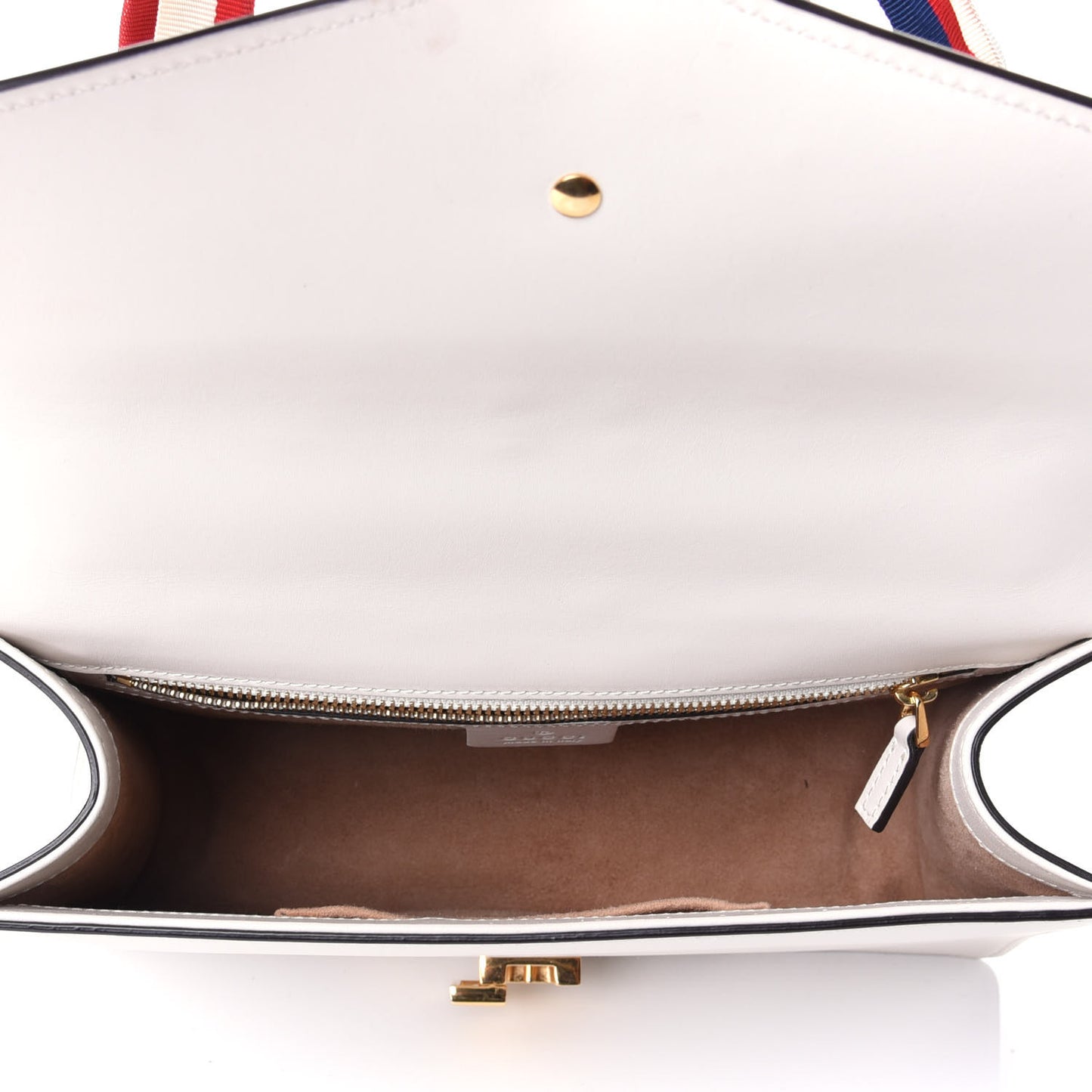 Calfskin Small Sylvie Shoulder Bag Off White