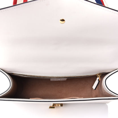 Gucci Calfskin Small Sylvie Shoulder Bag Off White 3 of 3