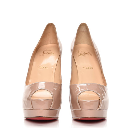 Christian Louboutin Patent Very Prive 120 Pumps 39 Nude 2 of 11