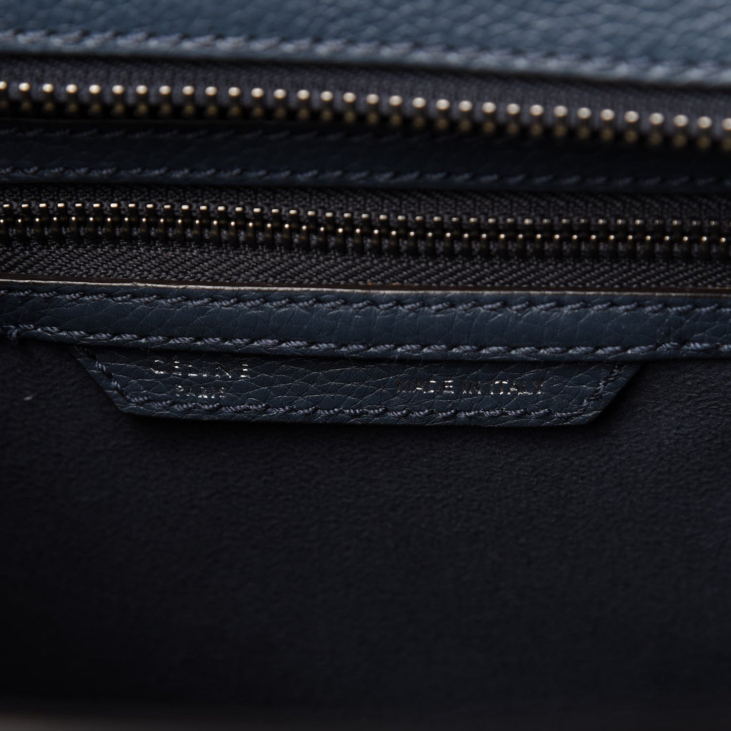 Drummed Calfskin Micro Luggage Orage