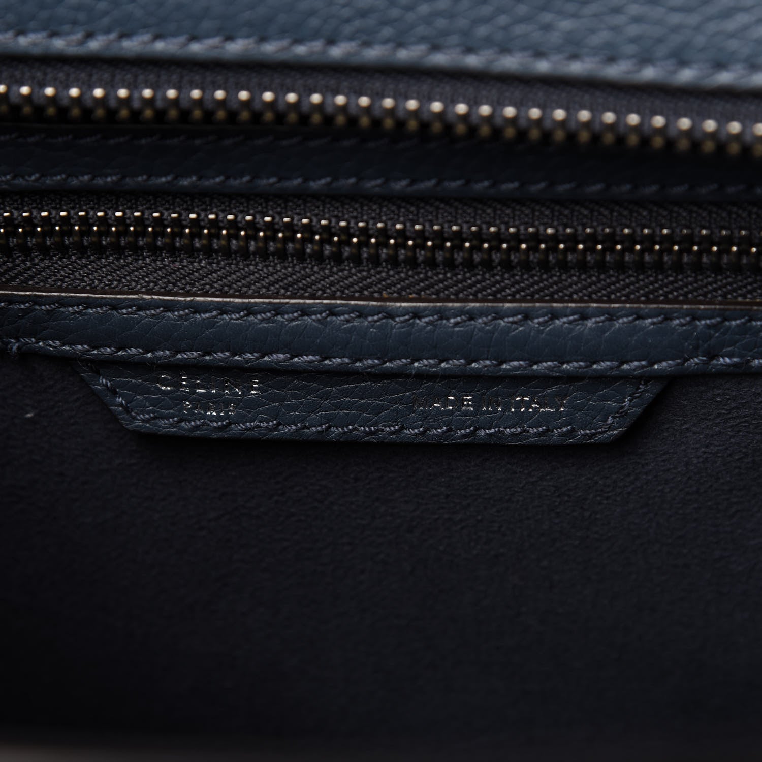 Celine Drummed Calfskin Micro Luggage Orage 8 of 10