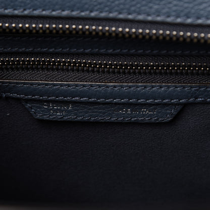 Celine Drummed Calfskin Micro Luggage Orage 8 of 10