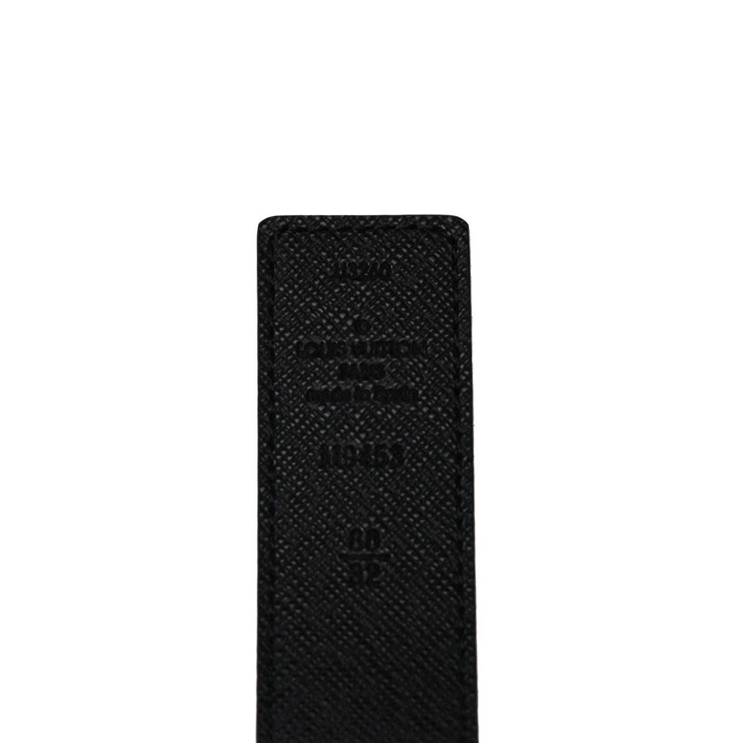 Louis Vuitton Calfskin Monogram 30mm LV Initiales Reversible Belt 80 32 Black 3 of 7