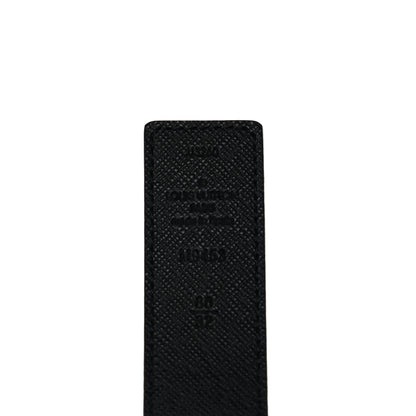 Louis Vuitton Calfskin Monogram 30mm LV Initiales Reversible Belt 80 32 Black 3 of 7
