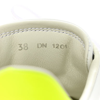 Givenchy Calfskin Womens Urban Street Sneakers 38 White Neon Yellow 8 of 8