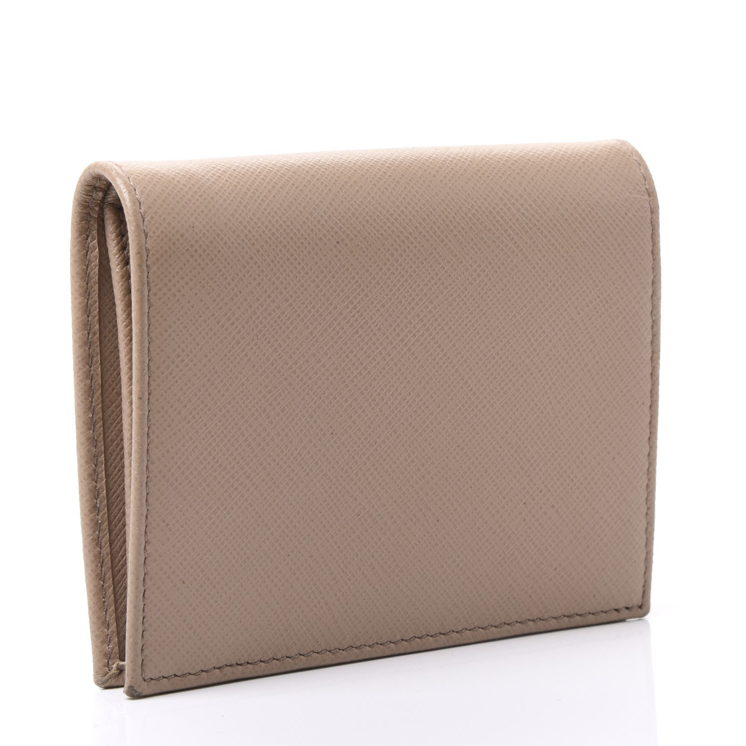 Prada Saffiano Metal Bi-Fold Wallet Cammeo 2 of 9
