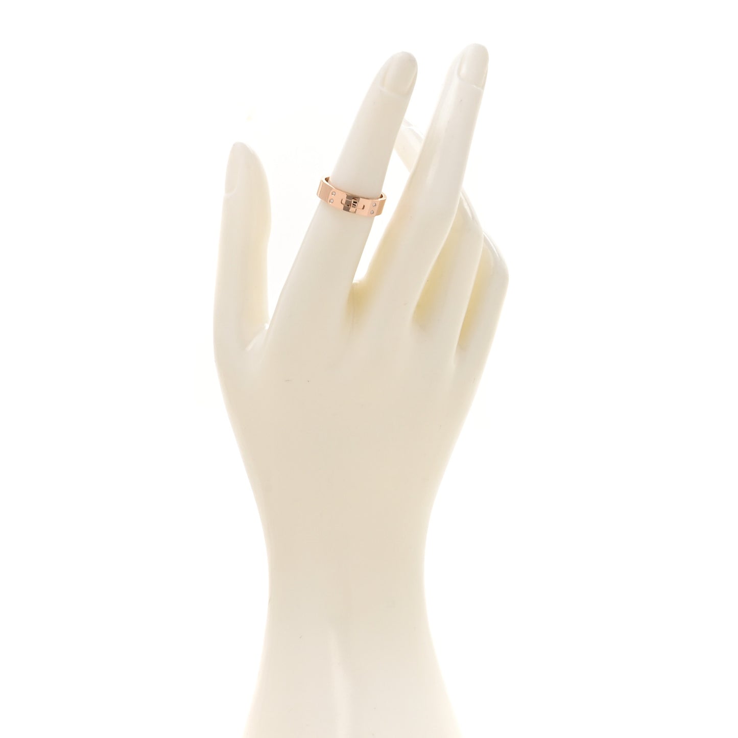 18K Rose Gold Diamond PM Kelly Ring 52 6