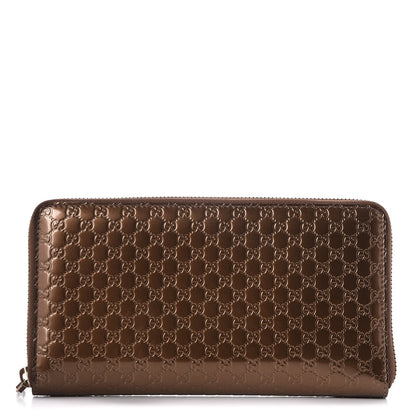 Gucci Shine Microguccissima Zip Around Organizer Wallet Acero 1 of 8
