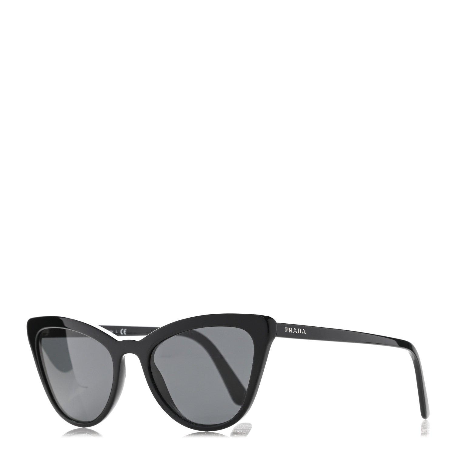 Prada Acetate Cat Eye Sunglasses SPR 01V Black 1 of 7