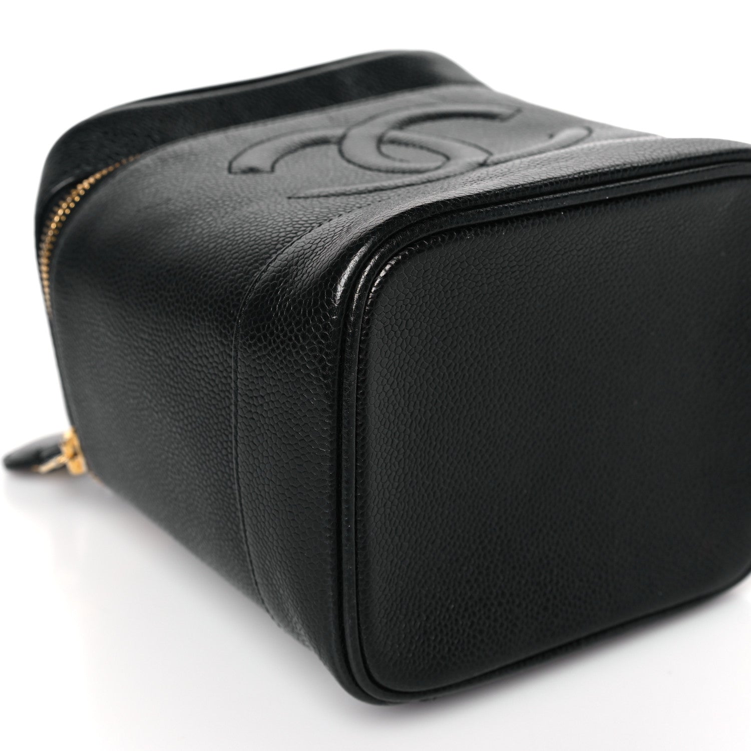 Chanel Caviar Vanity Cosmetic Case Black 9 of 11
