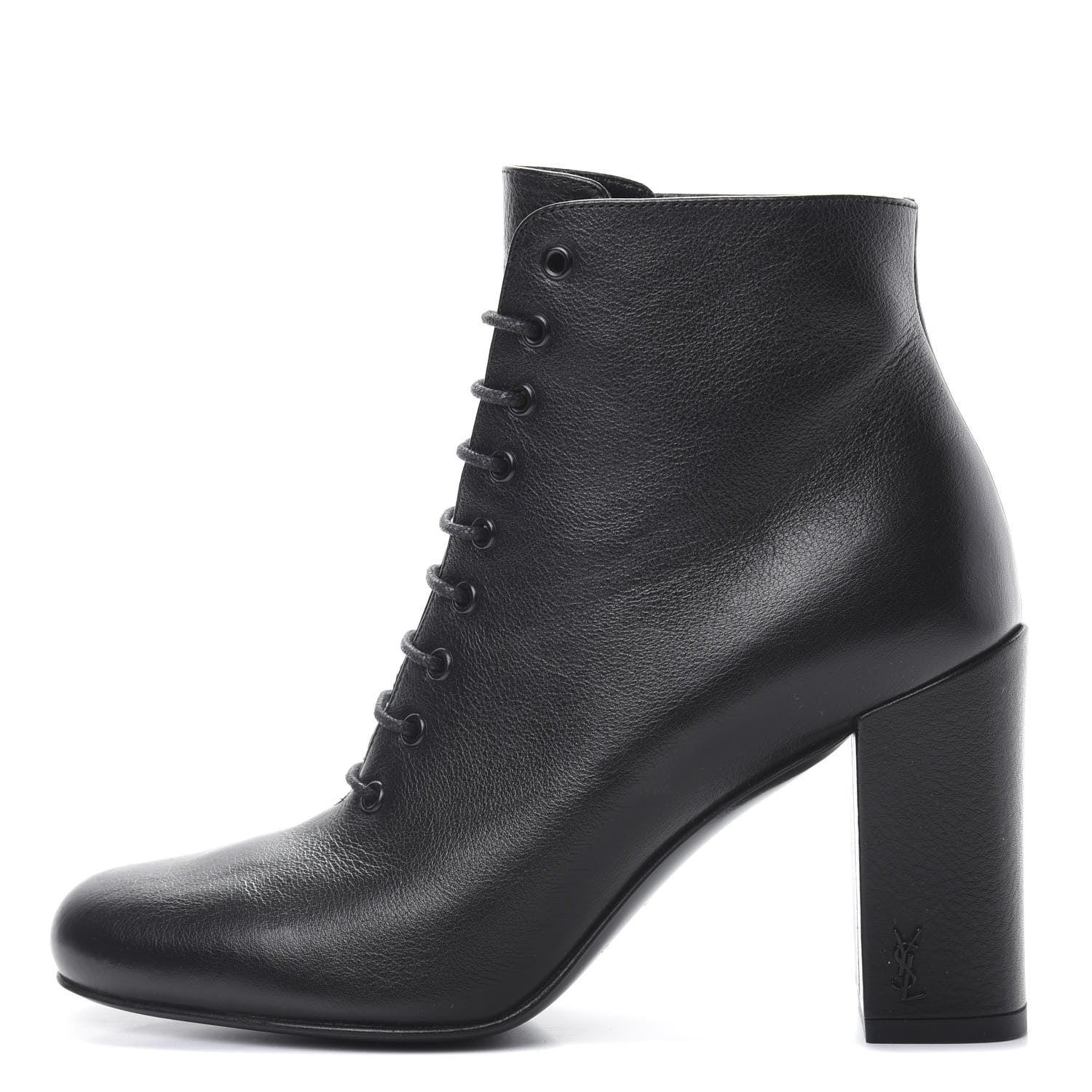 Saint Laurent Calfskin Ankle Boots 35 Black 1 of 6