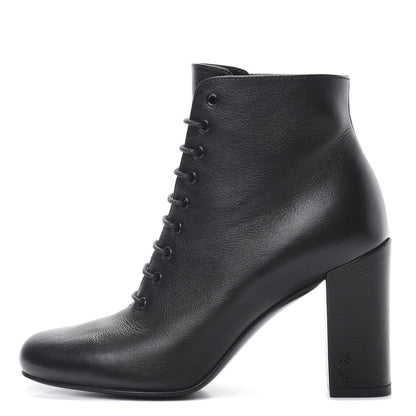 Saint Laurent Calfskin Ankle Boots 35 Black 1 of 6