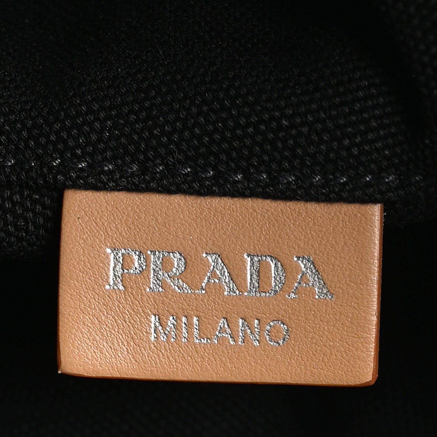 Prada Canapa Small Shopping Tote Black 7 of 10