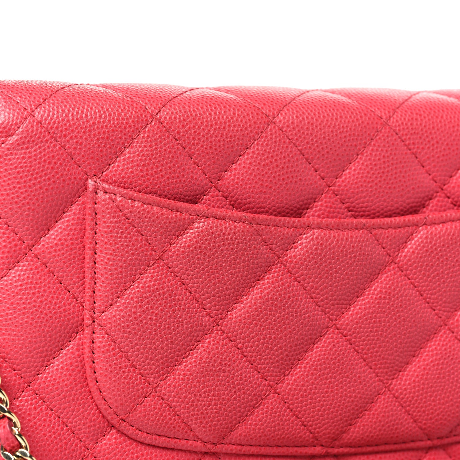 Chanel Caviar Quilted Wallet on Chain WOC Pink 14 of 14