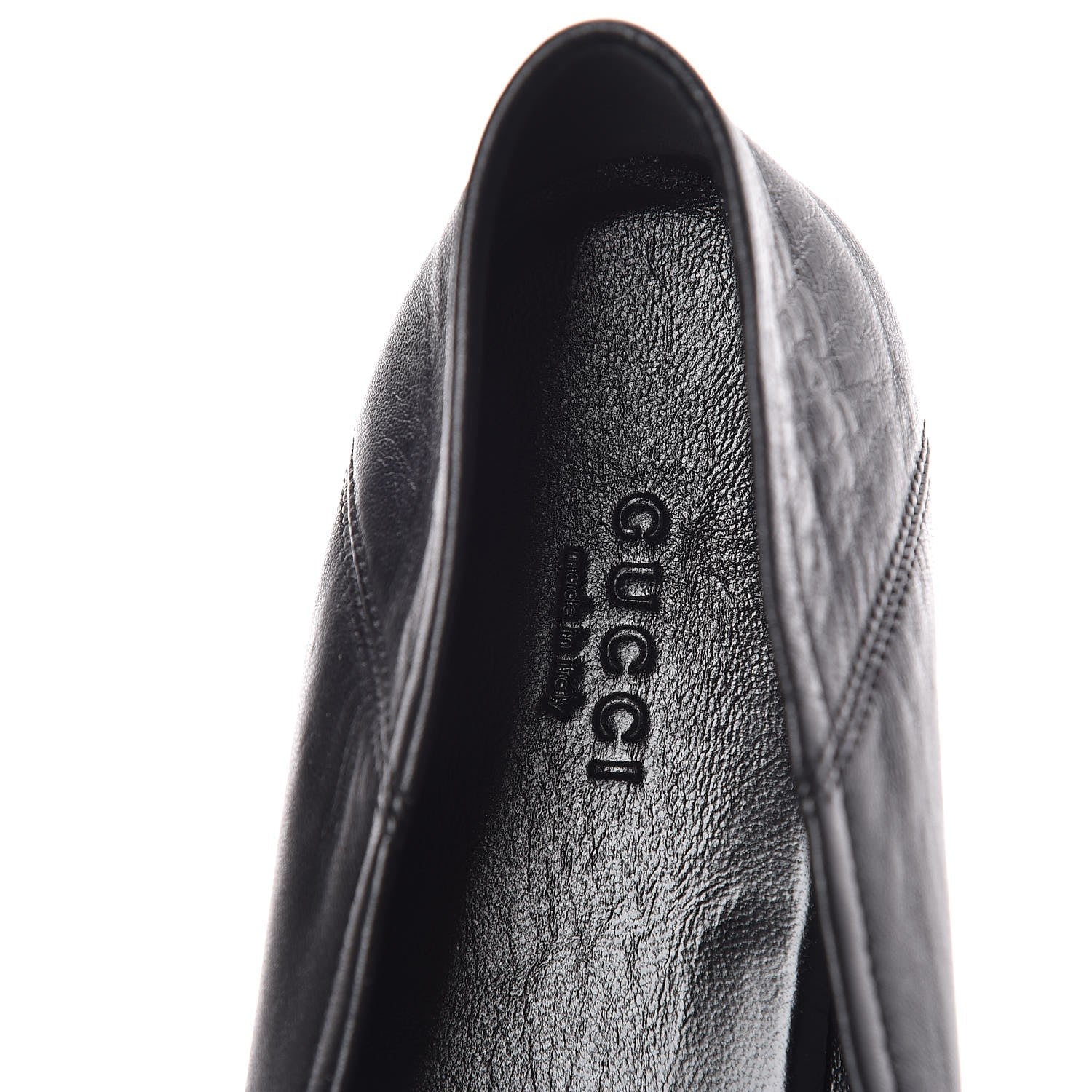 Gucci Lambskin Womens Brixton Horsebit Loafers 41 Black 7 of 8