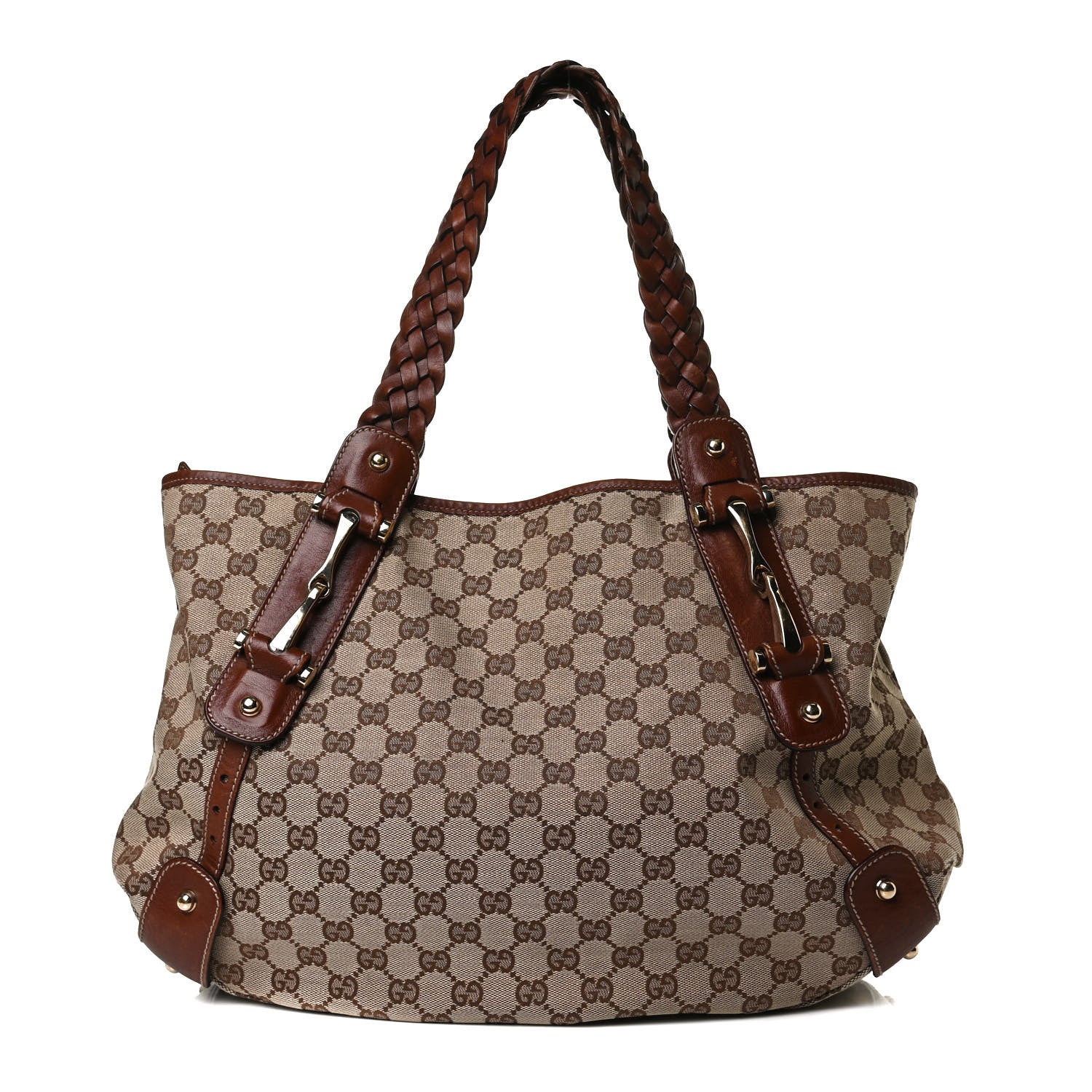 Gucci Monogram Medium Pelham Shoulder Bag Brown 1 of 18