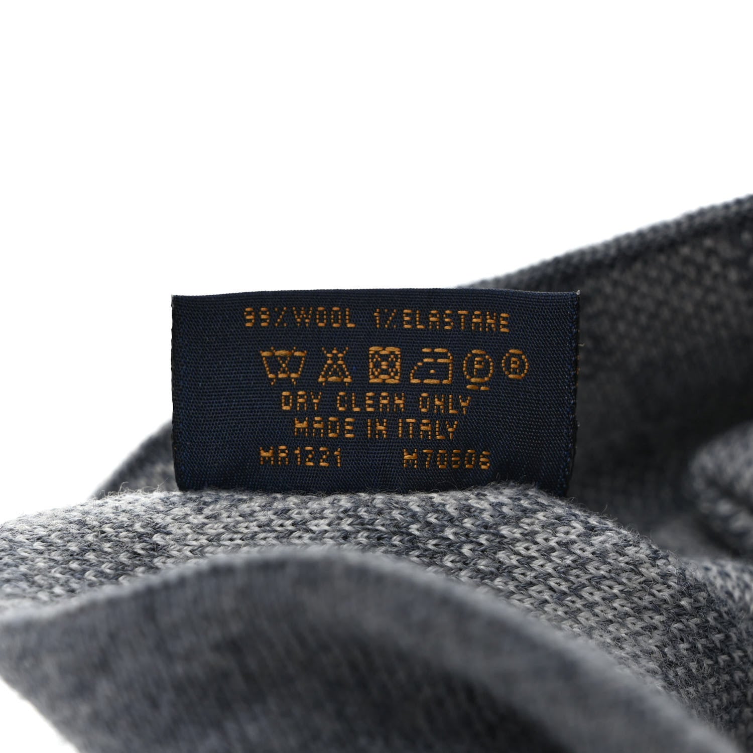 Louis Vuitton Wool Bonnet Petit Damier Beanie Hat Grey 6 of 6