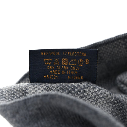 Louis Vuitton Wool Bonnet Petit Damier Beanie Hat Grey 6 of 6