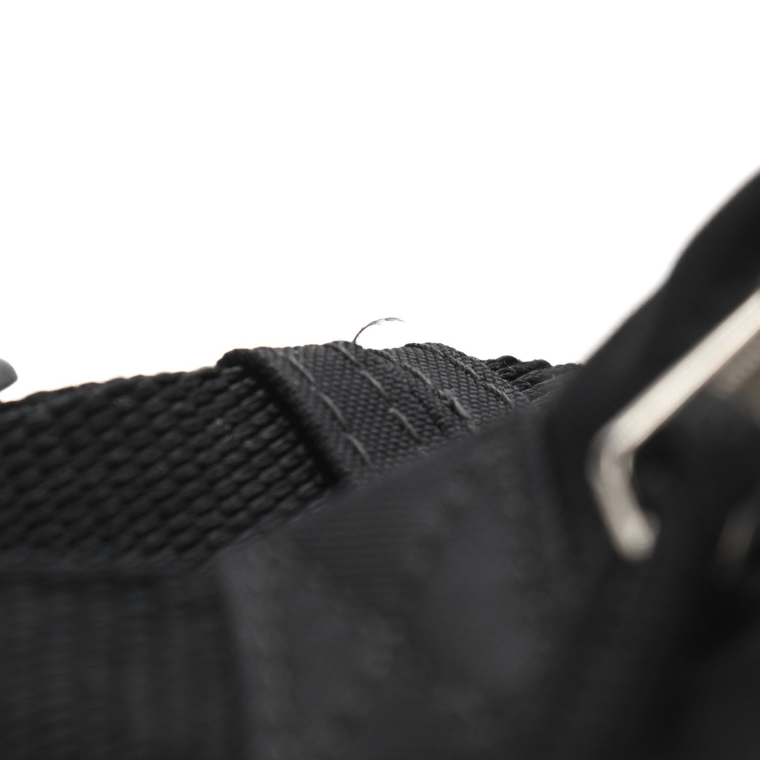 Balenciaga Sport Nylon Logo Embroidered Wheel Belt Bag Black White 11 of 11