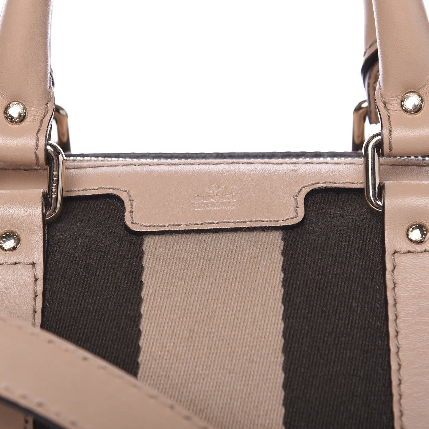 Monogram Vintage Web Medium Boston Light Pink
