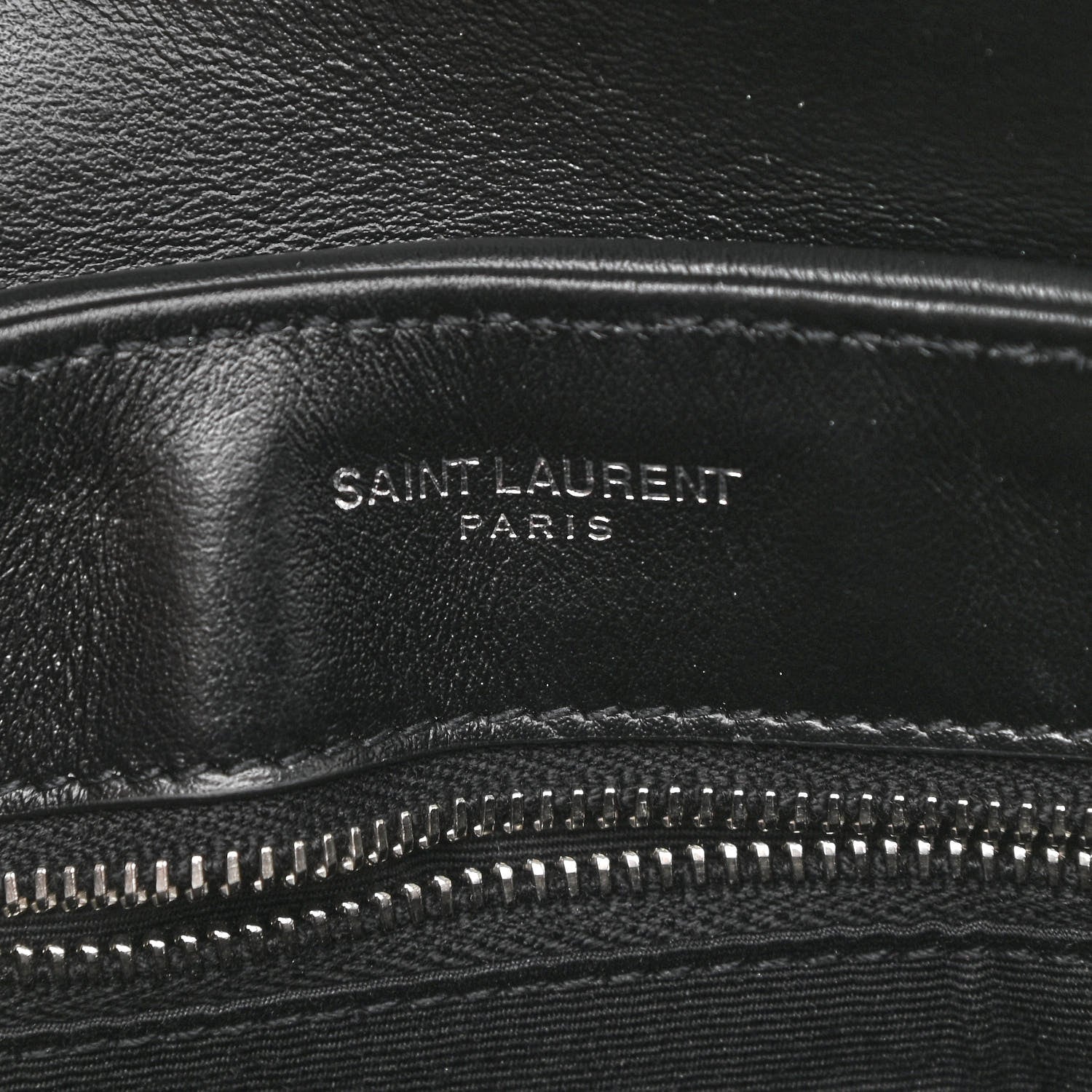 Saint Laurent Calfskin Y Quilted Monogram Toy Loulou Crossbody Bag Black 7 of 11