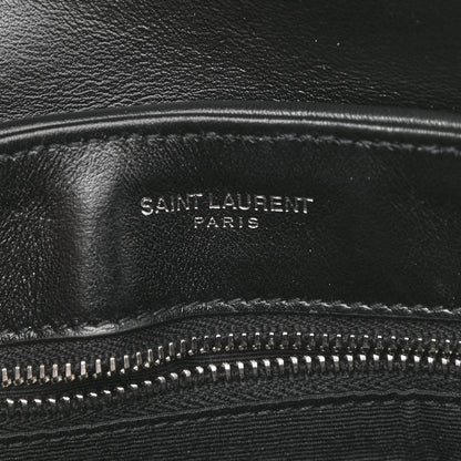 Saint Laurent Calfskin Y Quilted Monogram Toy Loulou Crossbody Bag Black 7 of 11