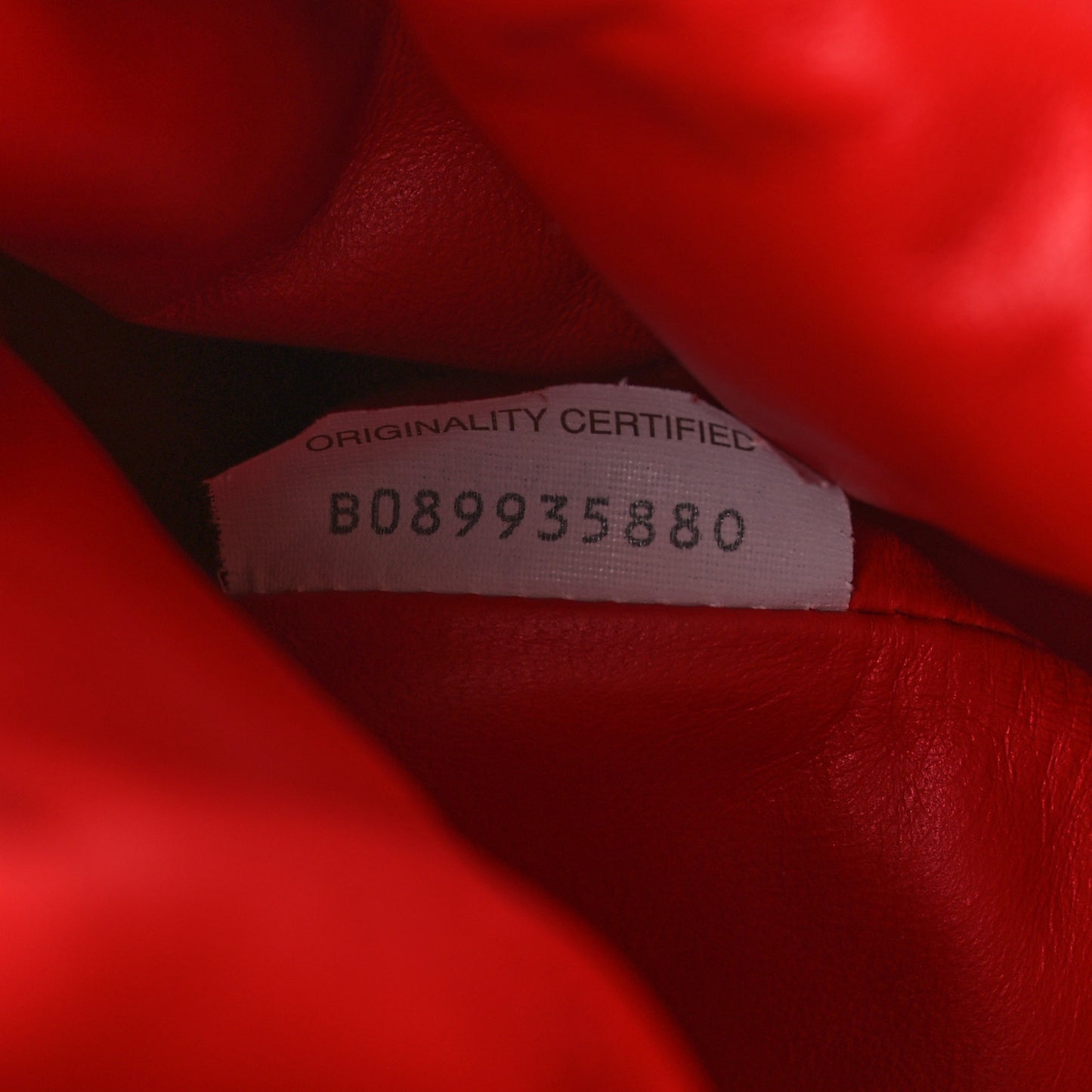 Nappa Maxi Intrecciato The Pouch Oversized Clutch Bright Red