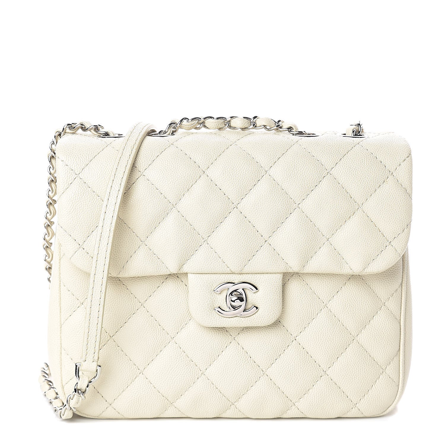 Chanel Caviar Quilted Medium Urban Companion Flap White 1 of 9