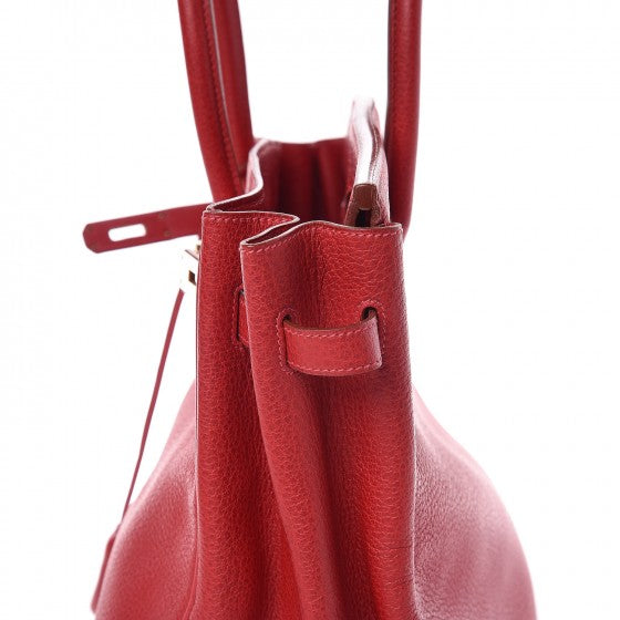 Hermes Buffle Skipper Birkin 35 Rouge Casaque 30 of 41