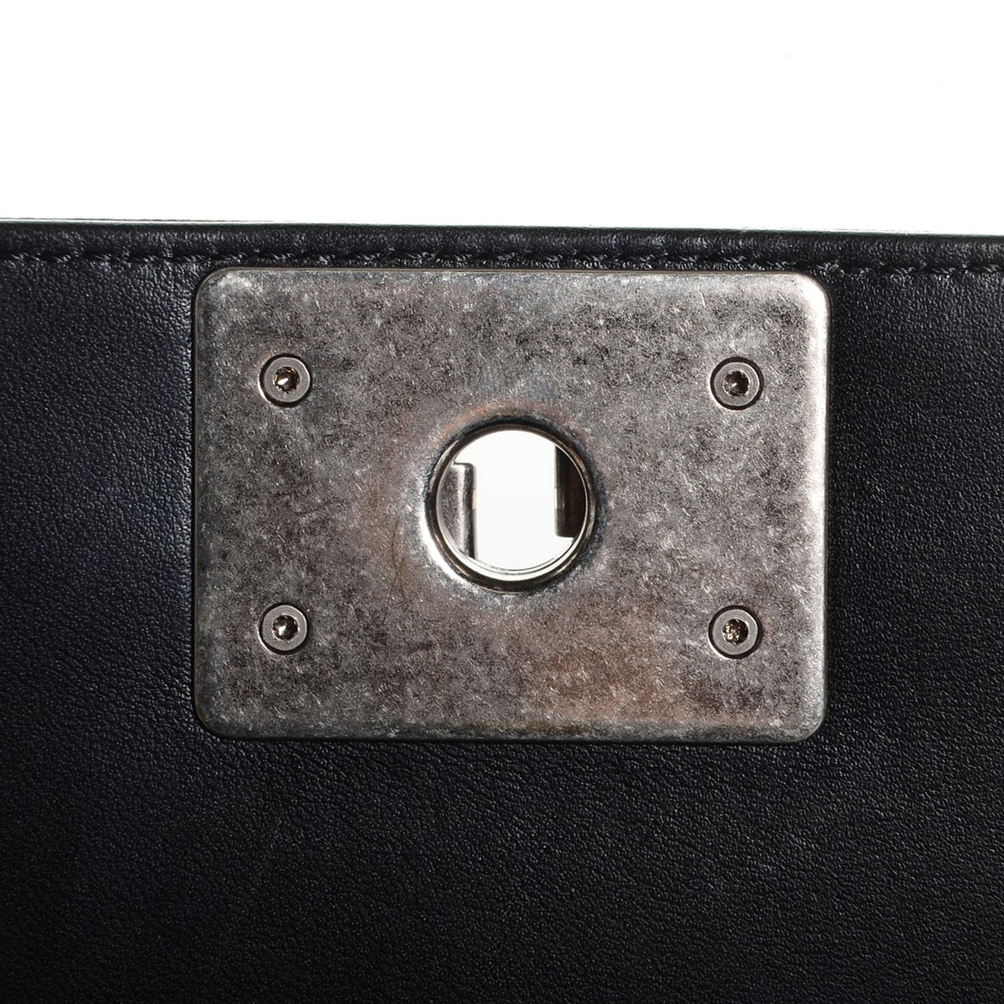 Lambskin Quilted New Medium Boy Flap Black