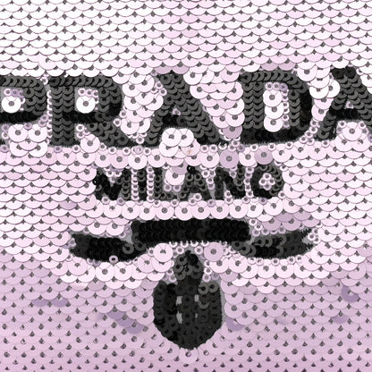 Prada Paillettes Sequin Mini Re-Edition 2000 Bag Lilium Black 9 of 14