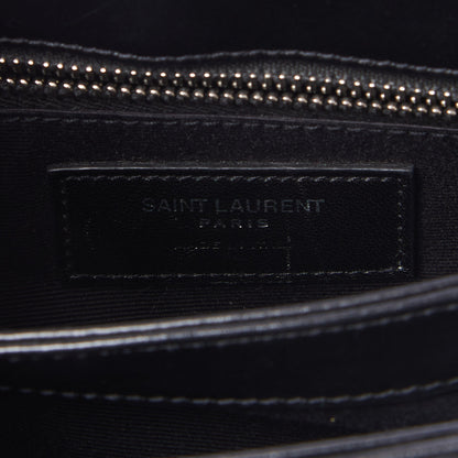 Saint Laurent Calfskin Y Quilted Monogram Toy Loulou Crossbody Bag Black 9 of 10