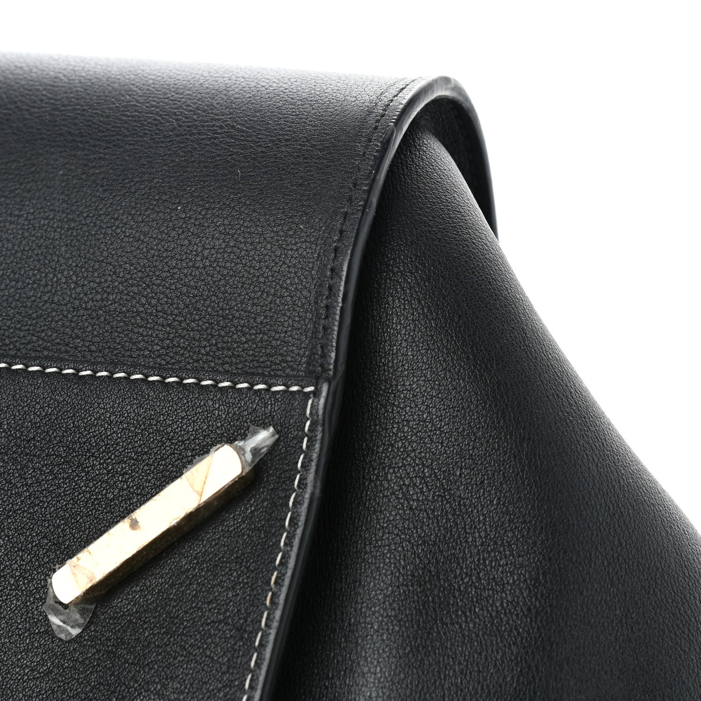 Calfskin Medium See U Later Hammock Shoulder Bag Black White