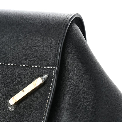 Loewe Calfskin Medium See U Later Hammock Shoulder Bag Black White 9 of 11
